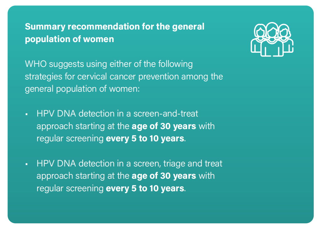 WHO發(fā)布宮頸癌防治新版指南，「推薦HPV-DNA 檢測為宮頸癌首選篩查方法」
